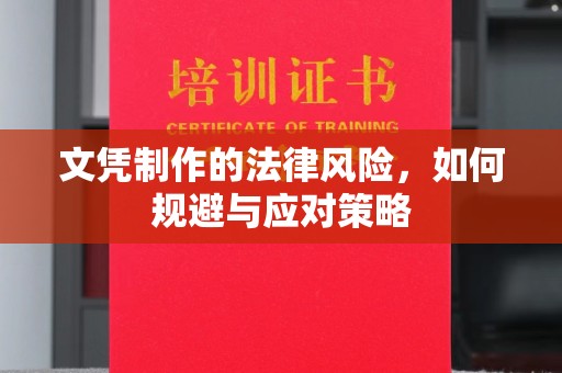 荣成文凭制作的法律风险，如何规避与应对策略