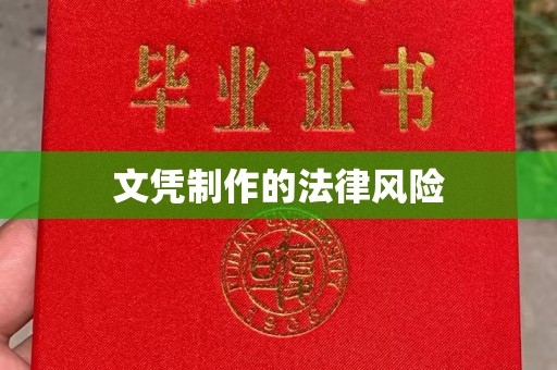 荣成文凭制作的法律风险