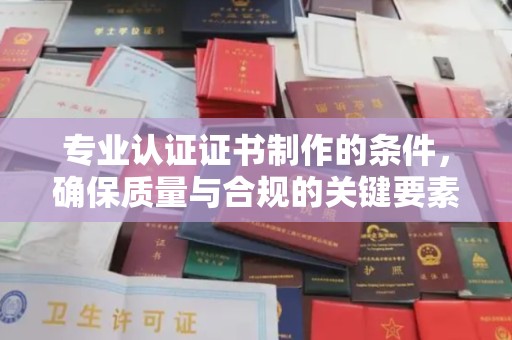 荣成专业认证证书制作的条件，确保质量与合规的关键要素