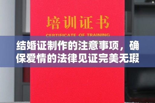 荣成结婚证制作的注意事项，确保爱情的法律见证完美无瑕